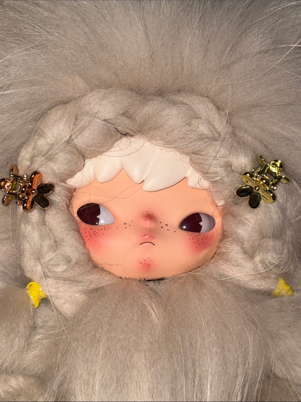 High Quality Real Fur mini Lion Custom Hirono Pendant - Picture 4 of 5